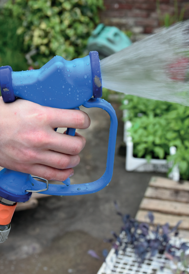 Pistola de limpieza. No resistente a las heladas.