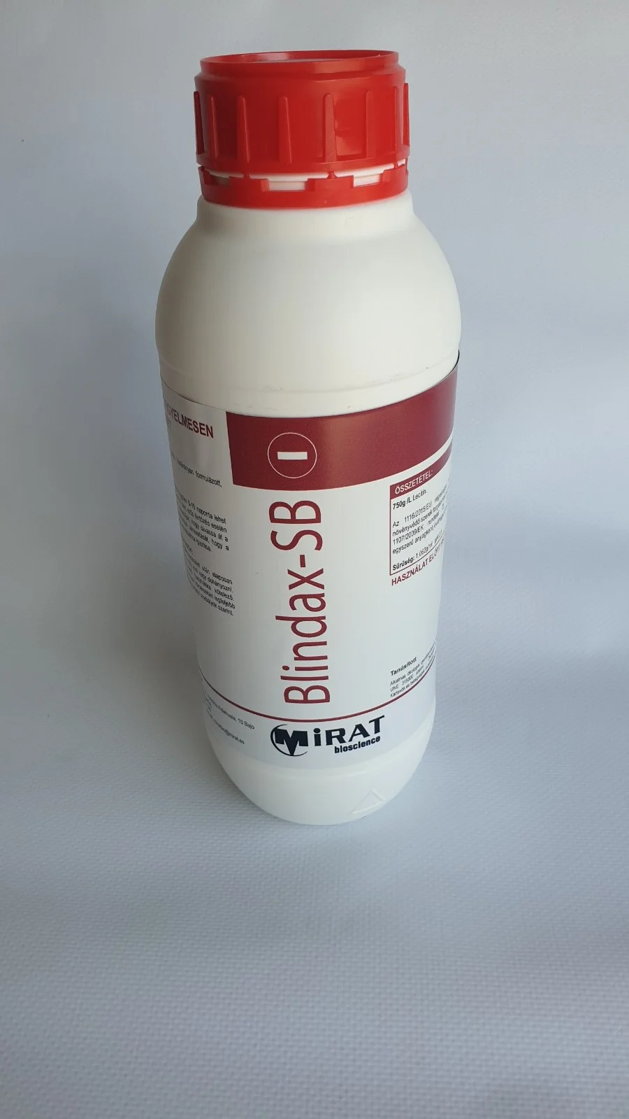 PURESHIELD (nombre anterior Blindax-SB) botella de 1 litro, preparación de sustancia simple que contiene lecitina.